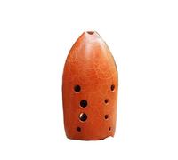 Beginner Ocarina Professional high-end 10-hole black pottery dual-chamber playing Tao Xun F key G key ocarina ancient wind instrument(Color:11)