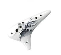 Beginner Ocarina Relief Sculpture Cute Ocarina 12 Hole Alto C Tone Professional Ocarina Luxury Beginner(Style 6)
