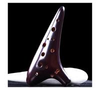 Beginner Ocarina Rice-Fired Soldering Grain Ocarina SC Tone Beginner Teaching Ocarina 12-Hole Sound Quality Ocarina With Bag(Upgrade)
