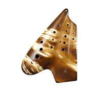 Beginner Ocarina Three-tube Popular Zebra Pattern Unglazed Ocarina AC/AF/Alto G/BC/BB Tune(Alto G)