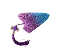 Beginner Ocarina Three-tube starry sky series multi-tube ocarina in AC key alto C key deputy tube flute(Color:4)