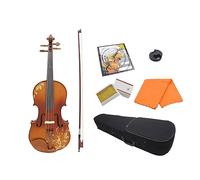 Beginner Pattern Violin Spruce Panel Flower Carving Violin Grade Examination Playing Handmade Violin