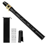 Beginner’S 8-Hole C Key Mini Saxophone Kit With Mouthpiece, Carrying Case, And Fingering Chart