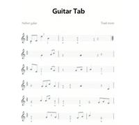 Beginner’s Practice Notebook with Easy Guitar Tab Sheets