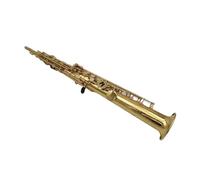 Beginner Sax 82Z Brass Straight Treble Bb Flat Sax Saxophone Woodwind Instrument Natural Shell Key Carve Pattern With Carryi(Bag A)