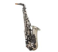 Beginner Sax Alto Eb Tune Saxophone Brass Musical Instrument Black Silver Lacquer Sax With Cas(Bag A)