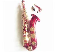 Beginner Sax Bb Tenor Saxophone Sax Brass Solid Keys Woodwind Instrument With Carry Case Gloves Sax Neck Straps