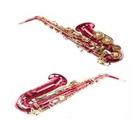 Beginner saxophone Adult E-flat Alto Saxophone Wind Instrument Red Lacquer Gold Key Beginner Practice Instrument