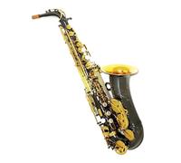 Beginner saxophone Alto Black Nickel Silver Alloy Alto Saxophone Brass Instrument With Box Accessories Beginner Professional Performer(B)