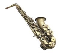 Beginner saxophone Alto Saxophone Antique Copper Plated E-flat Professional Musical Instrument Woodwind Instrument With Case Accessories(A)