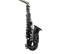 Beginner saxophone Alto Saxophone Eb Tune Black Nickel Plated Professional Instrument With Case Professional Saxophone(B)