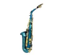 Beginner saxophone Alto Saxophone In E-flat Blue Lacquer Bright Brass Carved Saxophone Wind Instrument For Beginners