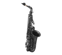 Beginner saxophone Alto Saxophone With E-flat Tone Brass Keyed Saxophone With Box Strap Reed Parts Black Nickel Plated/Gold(A)