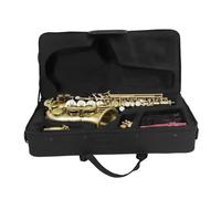Beginner saxophone B Flat Soprano Saxophone Antique Small Curved Pipe Adult Beginner Practice Playing Saxophone Instrument Set