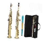 Beginner saxophone B Flat Straight Tube Soprano Saxophone Retro Color Professional Grade Test Playing Saxophone Instrument With Box