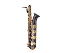 Beginner saxophone Baritone E Flat Saxophone Brass Black Nickel Plated Sax Musical Instruments With Instrument Packaging And Accessories(A)