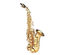 Beginner saxophone Bb Soprano Saxophone Gold Lacquer Brass Sax With Instrument Case Neck Strap Cloth Brush For Musicians Beginn