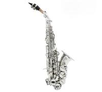 Beginner saxophone Bb Soprano Saxophone Silver Plated Brass Professional B Flat Sax With Case Musical Instrument Accessories
