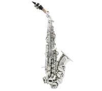 Beginner saxophone Bb Soprano Saxophone Silver Plated Brass Professional Performer B Flat Sax With Case Musical Instrument Accessories