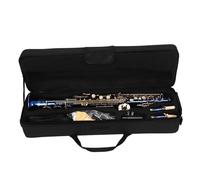 Beginner saxophone Bb Soprano Saxophone Straight Sax Professional B Flat Brass Saxfone Woodwind Instrument With Case Gloves Accessories