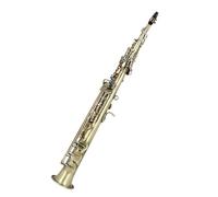 Beginner saxophone Bb Soprano Saxophone Vintage Bronze Copper B Flat Set With Case Professional Woodwind Instruments(Bronze)