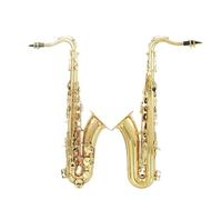 Beginner saxophone Bb Tenor Saxophone Brass Body White Shell Keys Sax With Saxophone Case Accessories Professional Woodwind Instruments(Golden)