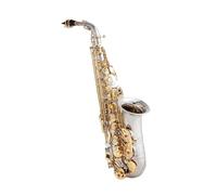 Beginner saxophone Beginner Music Lovers Alto Saxophone Nickel Plated Gold Key Professional Sax With Case And Accessories
