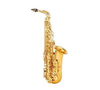 Beginner saxophone Beginner Performance Alto Eb Tune Saxophone Brass Musical Instrument Gold Lacquer Sax With Case(B)
