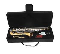 Beginner saxophone Beginners And AdultsGold Silver Saxophone Bb Tenor Saxophone Brass Musical Instrument Professional With Case Brush(B)