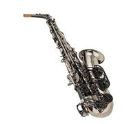 Beginner saxophone Beginners Professional Alto E-flat Saxophone Brass Instrument Black Silver Paint Saxophone With Box(A)
