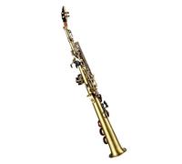 Beginner saxophone Beginners Professional Brass Straight Bb Soprano Saxophone Nickel Plated Sax Reed Kit Gloves Straps Carrying Case