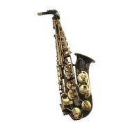 Beginner saxophone Black Alto Saxophone Professional Model E-flat Professional Sax Music Instrument With Case Accessories(A)