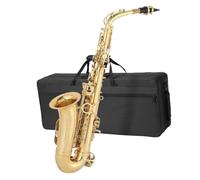 Beginner saxophone Brass Alto Saxophone Instrument Easy To Play Suitable For Beginners Adults With Accessories(Golden)