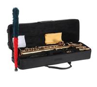 Beginner saxophone Brass Straight Soprano Sax Saxophone Bb B Flat Woodwind Instrument Carve Pattern With Carrying Case