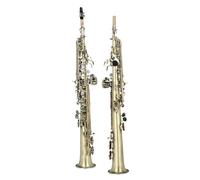 Beginner saxophone Cyan Bronze Straight Bb Soprano Saxophone Lacquered Gold Carve Pattern Woodwind Instrument With Case Reed Brush Cloth