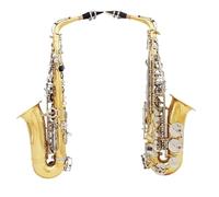 Beginner saxophone Eb Alto Saxophone Brass Professional Saxophone Music Instrument Alto Sax With Reeds Straps Tooth Pad Brush Accessories(A)