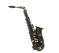 Beginner saxophone Eb Alto Saxophone Matte Black Nickel Plated Carved Surface E Flat Instrument Sax With Case(A)