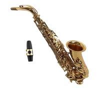 Beginner saxophone Eb Alto Saxophone Sax Brass Body White Shell Keys Woodwind Instrument Full Set Accessories With Carry Case Gloves
