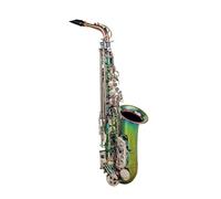 Beginner saxophone High Alto Eb Tune Saxophone Brass Dazzling Colour Lacquer Music Instrument E-flat Sax With Case Accessories(A)