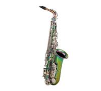 Beginner saxophone High Alto Eb Tune Saxophone Brass Dazzling Colour Lacquer Music Instrument E-flat Sax With Case Professional Accessories(B)