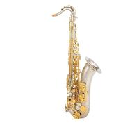 Beginner saxophone Music Lovers Silver Plated Body Key Of Bb Tenor Saxophone Professional Musical Instrument With Case Accessories