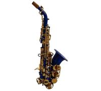 Beginner saxophone Musical Instrument B Flat Treble Small Curved Pipe Saxophone Blue Paint Beginner Treble Saxophone Performance Type