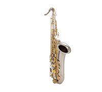 Beginner saxophone Musical Instruments Tenor Saxophone Bb Tone Nickel Plated Tube Gold Key Sax With Case Accessories Gloves(B)