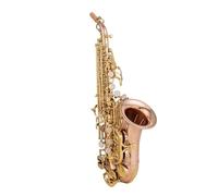 Beginner saxophone Professional Bb Soprano Saxophone Silver Plated A Golden Key Brass Professional Woodwind Instrument B Flat Saxophone