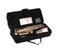 Beginner saxophone Professional Beginners Eb Alto Saxophone Brass Lacquered Alto Sax Wind Instrument Carry Case Gloves