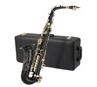 Beginner saxophone Professional Brass Alto Saxophone Instrument Easy To Play Suitable For Beginners Adults With Accessories(Black)