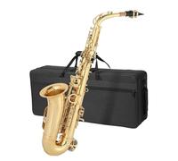 Beginner saxophone Professional Brass Alto Saxophone Instrument Easy To Play Suitable For Beginners Adults With Accessories(Golden)