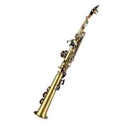 Beginner saxophone Professional Brass Straight Bb Soprano Saxophone Nickel Plated Sax Reed Kit Gloves Straps Carrying Case