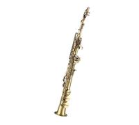 Beginner saxophone Professional Brass Straight Bb Soprano Saxophone Nickel Plated Sax Woodwind Instrument Carve Pattern With Accessories