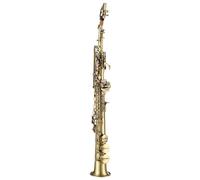 Beginner saxophone Professional Brass Straight Bb Soprano Saxophone Nickel Plated Woodwind Instrument Carve Pattern Gloves Straps